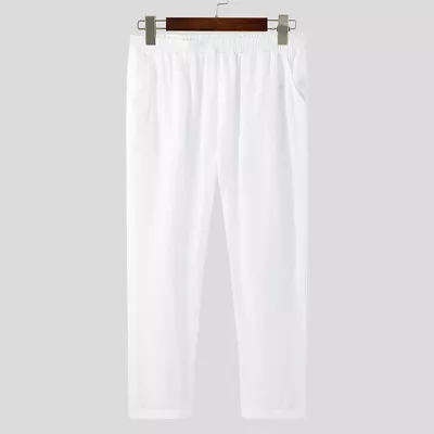 Summer Men's Sexy Transparent Pants Sleep Pajamas Yoga Underwear Mesh Bottoms US • $17.35