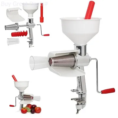 Food Strainer Electric Motor Drive Tomato Sauce Maker Stainless Steel Mesh • $102.98