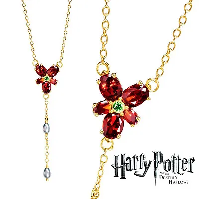$15 • Buy Hermione Red Crystal Necklace, Harry Potter, Wizarding World, Noble Cosplay HP