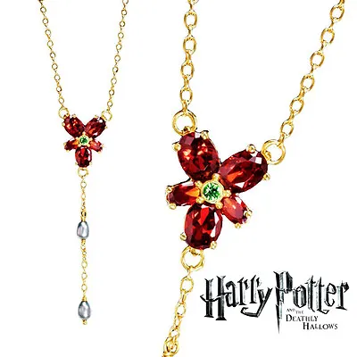 Hermione Red Crystal Necklace Harry Potter Wizarding World Noble Cosplay HP • $15