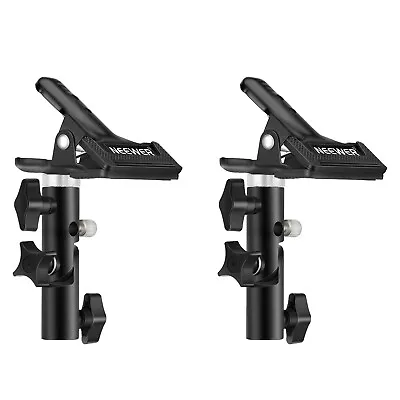 Neewer 2 PCS Photo Studio Clamp Holder&5/8''Light Stand Attachment For Reflector • £23.99