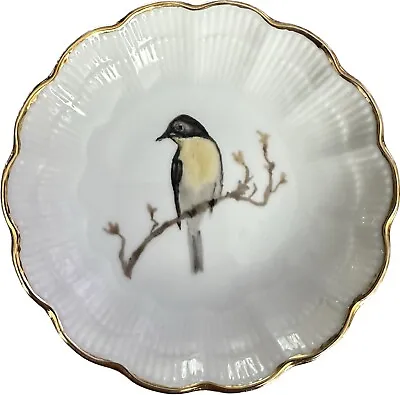 VTG Kaiser W Germany Fine Porcelain: Finch Bird Decor Plate Gold Wall Trinket • $17.32