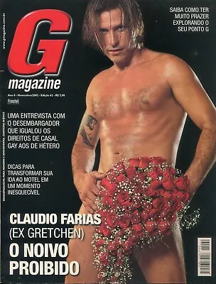 GAY MAGAZINE BRAZIL 2002 - November #62 Man Model Claudio Farias • $23.90