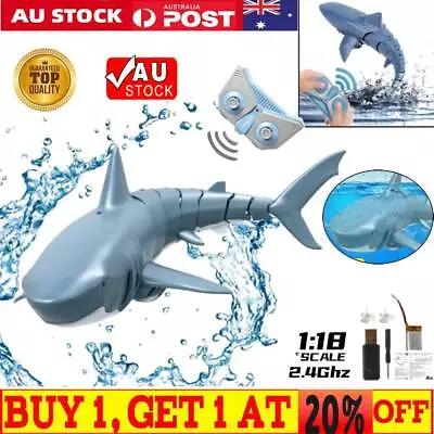 2.4G RC Shark Mini Remote Control Electric Shark Submarine Toys For Children AU • $47.69