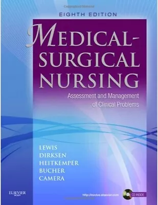 Medical-Surgical Nursing Assessment And Management Of Clinical Problems 8th Ed • $49.95