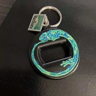 VINTAGE  MARLBORO MENTHOL PROMO BOTTLE OPENER KEYCHAIN  LIZARD BEV Key Ring • $1