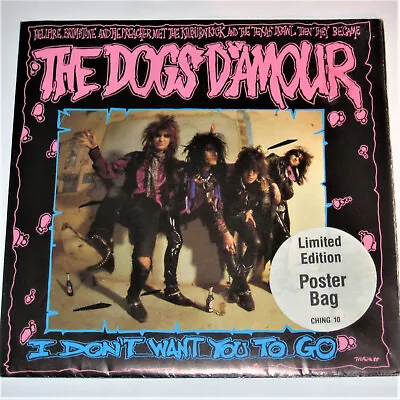 DOGS D'AMOUR I Don't Want You To Go 7  UK Poster Sleeve 45 1988 88 China • $18.66