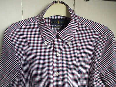 Ralph Lauren Classic Fit Checked Shirt Size Xs Excellent Condition • £7