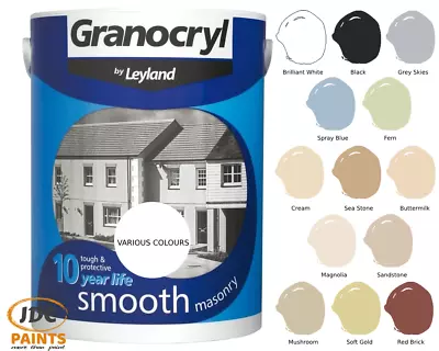 Leyland Granocryl Smooth Masonry Paint 5l Various Colours • £24.99