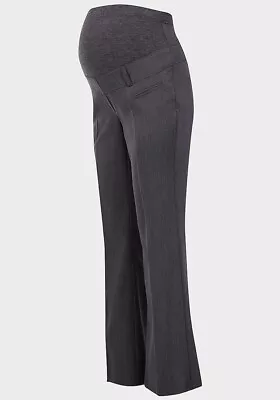 Red Herring Maternity Smart Grey Over Bump Bootcut Work Trousers All Sizes New • £10.20