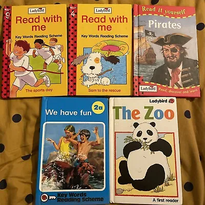 Vintage Ladybird Books Bundle - The Zoo We Have Fun Pirates Sam To The Rescue • £4.69