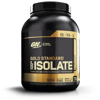 Optimum Nutrition Gold Standard 100% Isolate 76 Serves | Whey Wpi Protein | R1 • $159.98