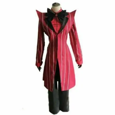  Hazbin Hotel ALASTOR Uniform Cosplay Adult Halloween Costumes Red Suit  • £76.80