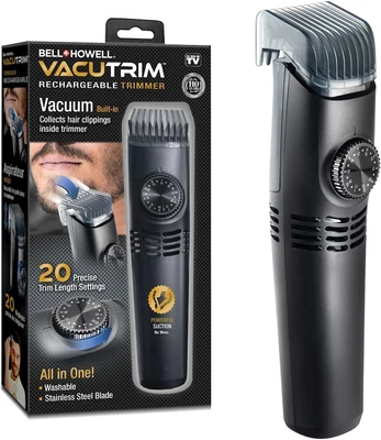 $55.89 • Buy VacuTrim Vacuum Hair Trimmer Rechargeable Shave Cordless Hair Clipper As Seen On