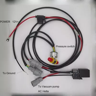 Rotary Vacuum Pump Switch Kit W/ Relay，wire Harness Fit For EVP28 • $105