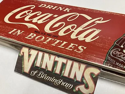 Coca Cola: Thick Wooden Signs • £11.95