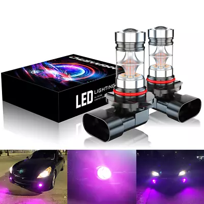 9005 9006 H10 9145 Pink Purple LED Fog Light Headlight Driving Bulbs Kit 2Pcs • $15.10