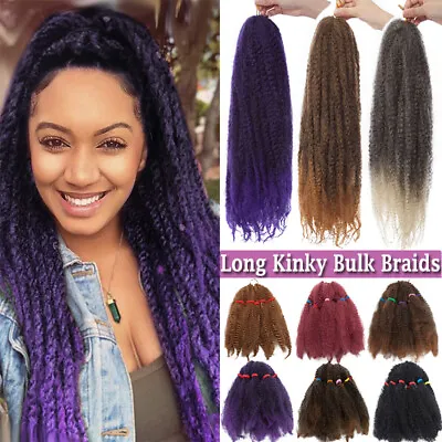 Afro Kinky Twist Crochet Hair Braids Marley Braid Curly Braiding Hair Extensions • $9.90