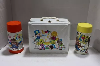 Vintage  Aladdin Softie Vinyl Lunch Box Love Peace Hippie • $179.99