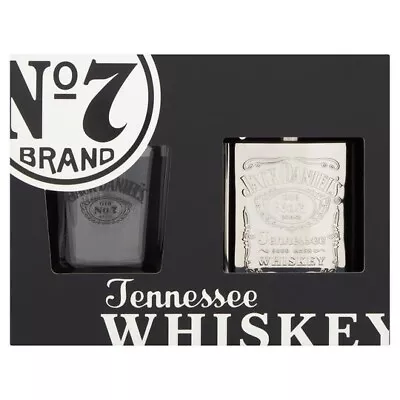 Jack Daniels Hip Flask & Glass Set (2022) SHIPPING ASAP  • £25.99