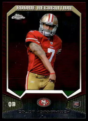 2011 Topps Chrome Colin Kaepernick Rr-ck Rookie Recognition Rc 49ers • $2