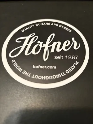 Hofner Bass Logo Decal- Guitar Sticker- Music Decal- Vinyl Decal- 3.75  • $4.95