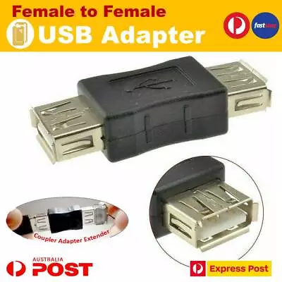 $2.45 • Buy USB 2.0 A Female To Female Coupler Adapter Converter Joiner Cable Extension Plug