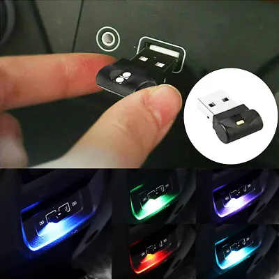 1Pc USB LED Car Interior Neon Atmosphere Light Ambient Lamp Bulb Car Accessories • $2.86