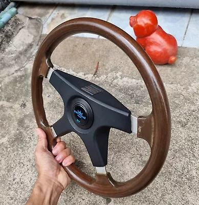 RARE  Personal Fittipaldi Wood Steering Wheel BMW E3 E9 Porsche Benz Volvo VW • $480