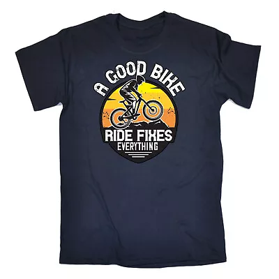 Dirt Bike A Good Bike Ride Fixes Everything - Mens Funny Novelty T-Shirt Tshirts • $23.75