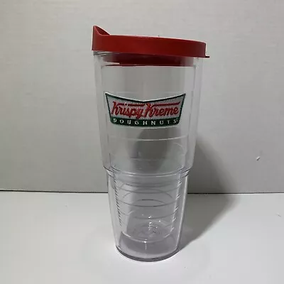 Krispy Kreme 24 Oz. Tervis Tumbler With Red Lid Hot Cold Insulated Drink Cup • $13.75