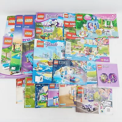 LEGO Friends Disney Instruction Manuals Elves Girls Cinderella Bulk Bundle Lot • $39.99