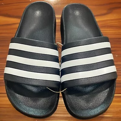 ADIDAS Unisex's ADILETTE AQUA SLIDES - Black US 6 (SH586) • $32.88