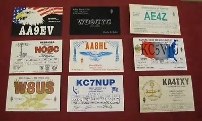 Lot Of 27 Amateur Ham Radio QSL Call Cards (Vintage) USA • $27