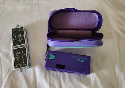 Vintage Avon Point 'N Shoot Camera By Vivitar  1987 Purple Case W/flash • $5.50