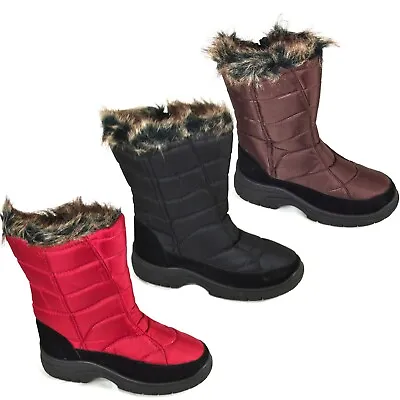 £9.99 • Buy New Ladies Snow Boots Waterproof Thermal Wellingtons Fur Womens Winter Warm