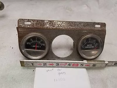 Vtg Hot Rod Gauges Amp Temp USA 1950's 60's 57 Chevy Buick Muscle Car Instrument • $45.99