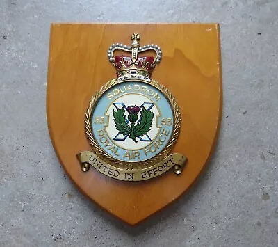 53 Squadron RAF Royal Air Force Regimental Mess Wooden Wall Plaque • £29.95