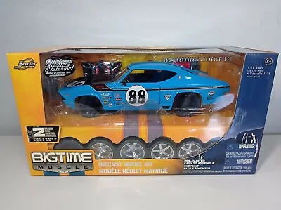 Rare Jada 1:18 Btm 1969 Chevrolet Chevelle Racing Petty's Blue Kit - 90323  • $122.19