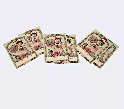 Vintage From The Library Of Bookplates Book Plates Stickers Set Of 8 4 X 3  • $4.45