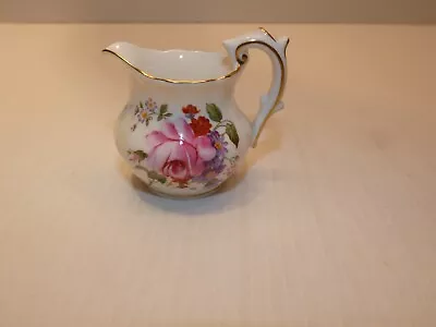 Royal Crown Derby Miniature Creamer Multicolor Floral Spray • $8.99