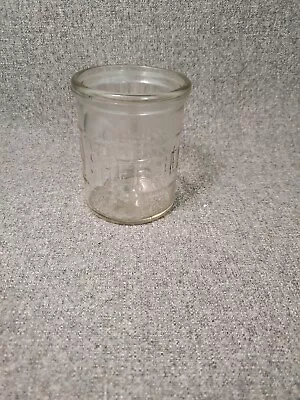 Vintage Embossed Sheffield Dairy Sour Cream Cottage Cheese Jar Empty • $11