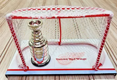 Detroit Red Wings NHL Stanley Cup Hockey Goalie Net Mini Replica Championship • $23.69