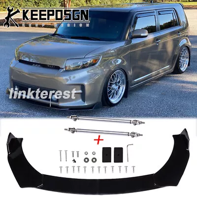 $65.99 • Buy Front Bumper Lip Parts Accessories Splitter Strut Rod Gloss For Scion XB TRD JDM