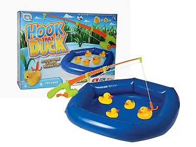 Hook A Duck Inflatable Pool & Rod Game Childrens Fete & Fair Party Toy 16-7006  • £8.95
