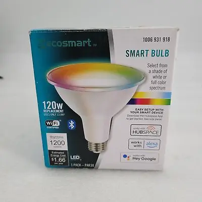 EcoSmart 120W Smart Bluetooth Wi-Fi PAR 30 LED Light 1006 931 918 1200 LUM • $18.99