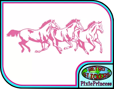 £3.95 • Buy Horse Riding Equestrian Horses A Vinyl Sticker Wall Poster Bedroom Girls Decal