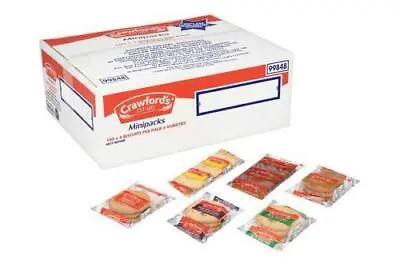 £22.99 • Buy Crawfords 100 Assorted Mini Packs (3 Biscuits Per Pack, 6 Varieties)