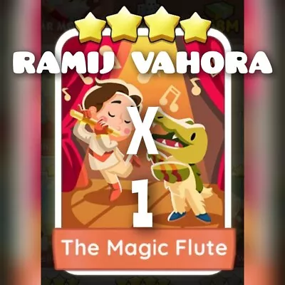 1 X The Magic Flute ( MR MOZART Set ) :- MonopolyGo Stickers ( Fast ) • $2.54