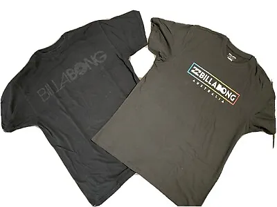 Billabong Vintage T-Shirts Mens  Skateboard Snowboards Surfing . Lot Of 2 Size L • $30